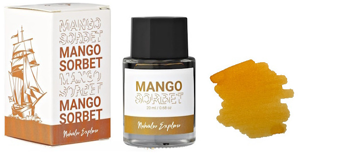 Nahvalur Ink bottle, Explorer series Mango Sorbet ink (20ml)