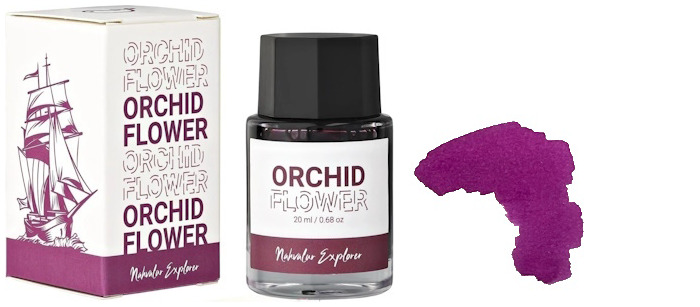 Nahvalur Ink bottle, Explorer series Orchid Flower ink (20ml)
