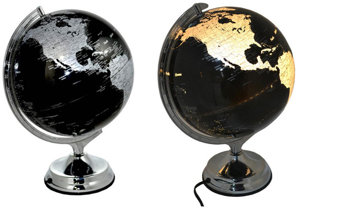 Nostalgia Geographic Globe, Globe series Black (English)
