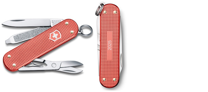 Victorinox Knife, Alox Limited Edition 2025 series Stone Red (Classic SD)
