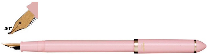 Sailor fountain pen, Compass Fude series Pearl Pink (40°)