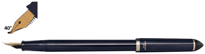Sailor fountain pen, Compass Fude series Dark Blue (40°)