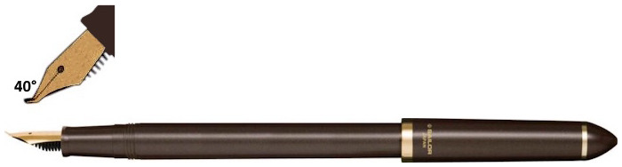 Sailor fountain pen, Compass Fude series Pearl Brown (40°)