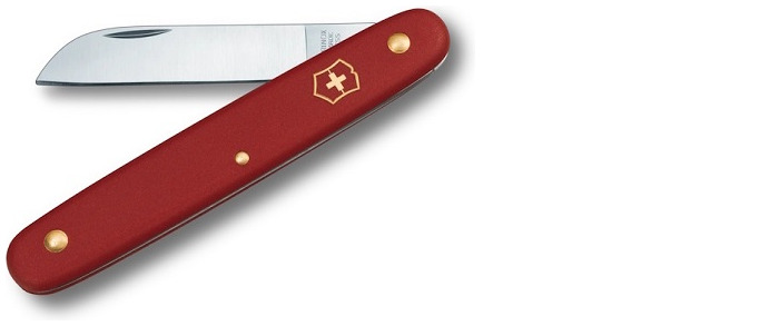 Victorinox Floral knife, Garden series Red (Straight blade)