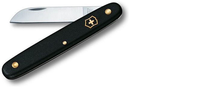 Victorinox Floral knife, Garden series Black (Straight blade)