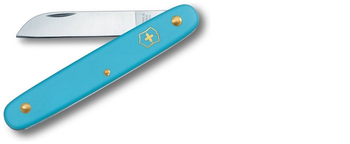 Victorinox Floral knife, Garden series Light blue (Straight blade)