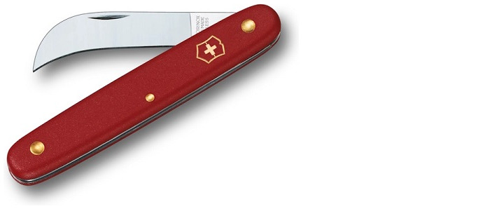 Victorinox Pruning knife, Garden series Red (Curved blade)