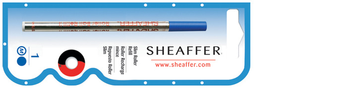 Sheaffer Roller refill, Refill & ink slim serie Blue ink