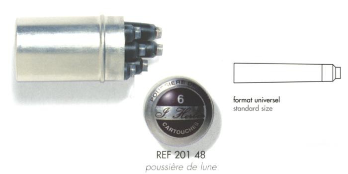 J.Herbin Ink cartridge, La Perle des Encres series Violet ink (Moon dust)