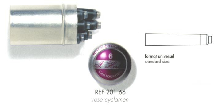 J.Herbin  Ink cartridge, La Perle des Encres serie Pink ink (Cyclamen)