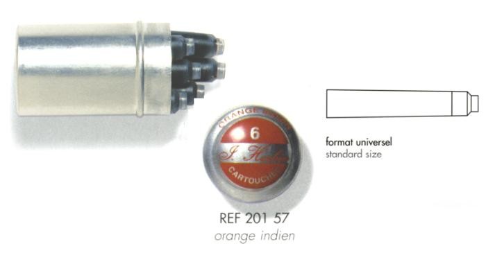 J.Herbin  Ink cartridge, La Perle des Encres serie Orange ink (Indian orange)