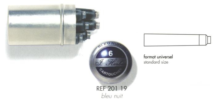 J.Herbin  Ink cartridge, La Perle des Encres serie Blue-black ink (Midnight blue)