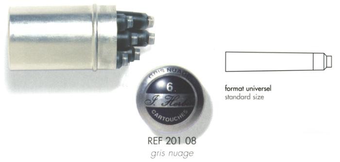 J.Herbin  Ink cartridge, La Perle des Encres serie Grey ink (Cloud grey)