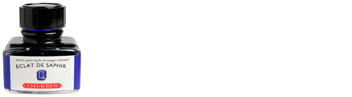 J.Herbin  Ink bottle, La Perle des Encres serie Blue ink (Saphire)