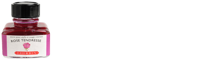 J.Herbin  Ink bottle, La Perle des Encres serie Pink ink (Tenderness pink)