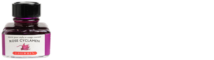 J.Herbin  Ink bottle, La Perle des Encres serie Pink ink (Cyclamen)