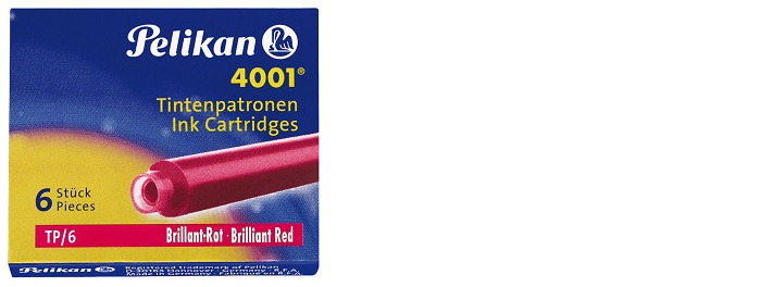 Pelikan Ink cartridge, Refill & ink series Red ink (Short)