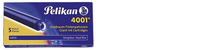 Pelikan Ink cartridge, Refill & ink series Royal blue ink (Long)